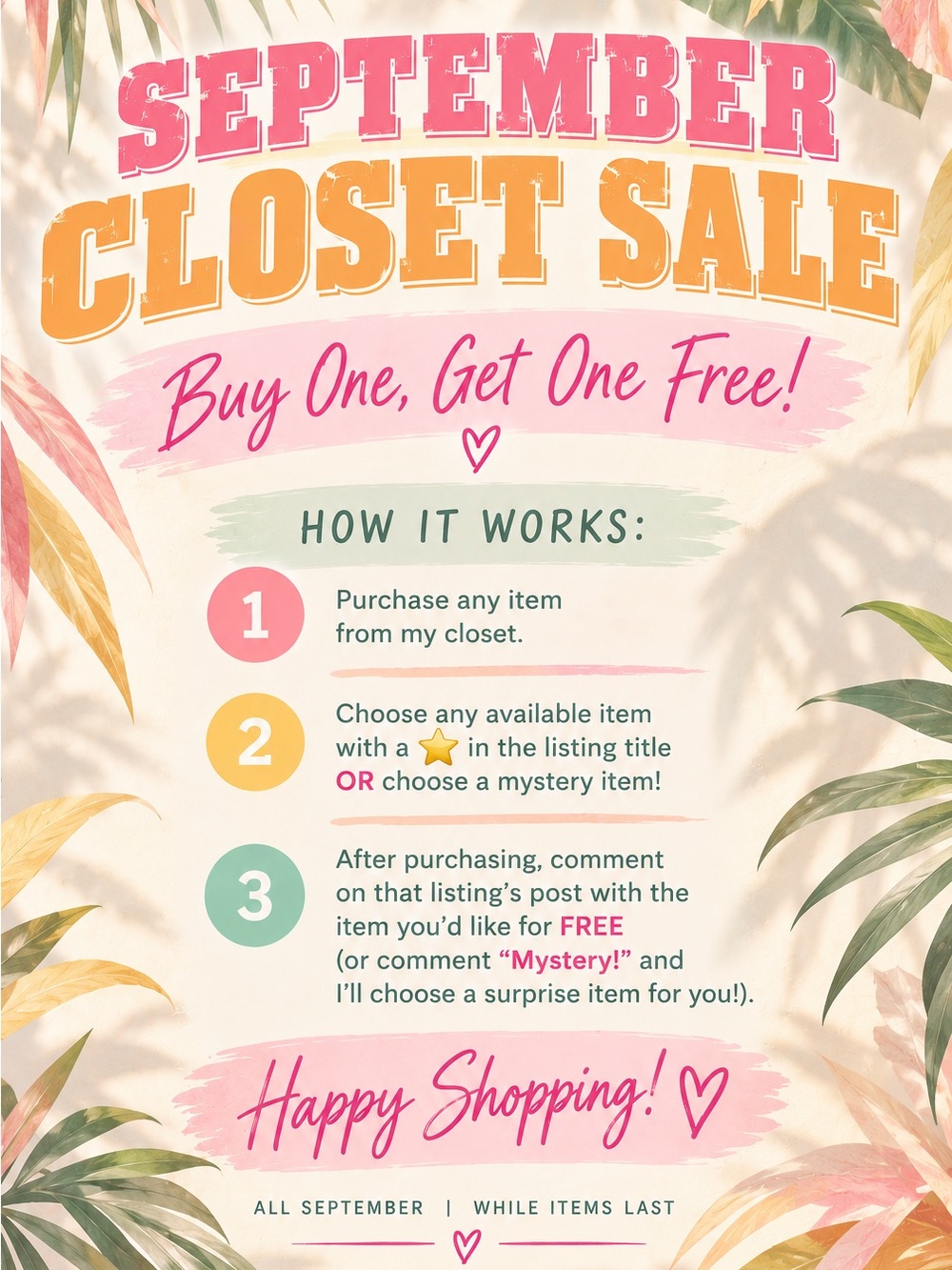 BUY ONE GET ONE FREE!